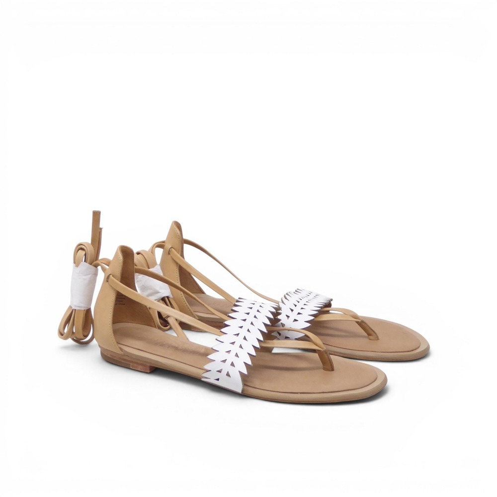 Eight Fifteen Anthropologie Womens Hyperion Gladiator Sandals Tan Laser Cut  8